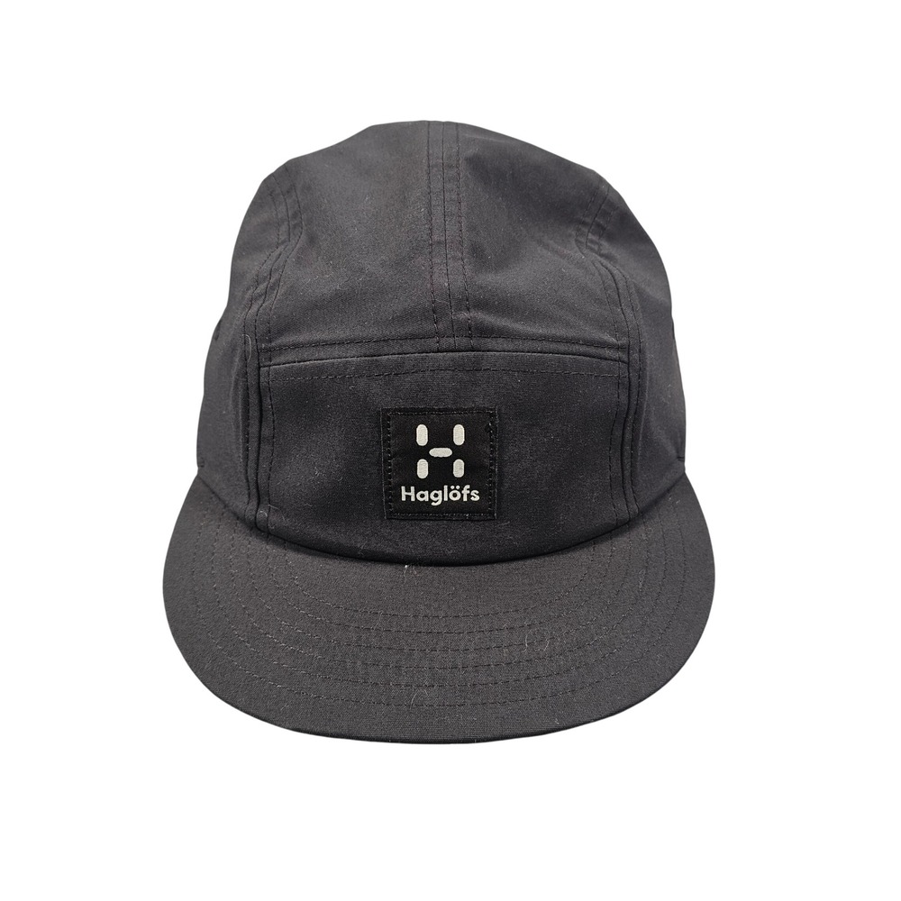 Haglofs Five Panel Cap True Black Adjustable 5-Panel Hat 605338 M/L NEW